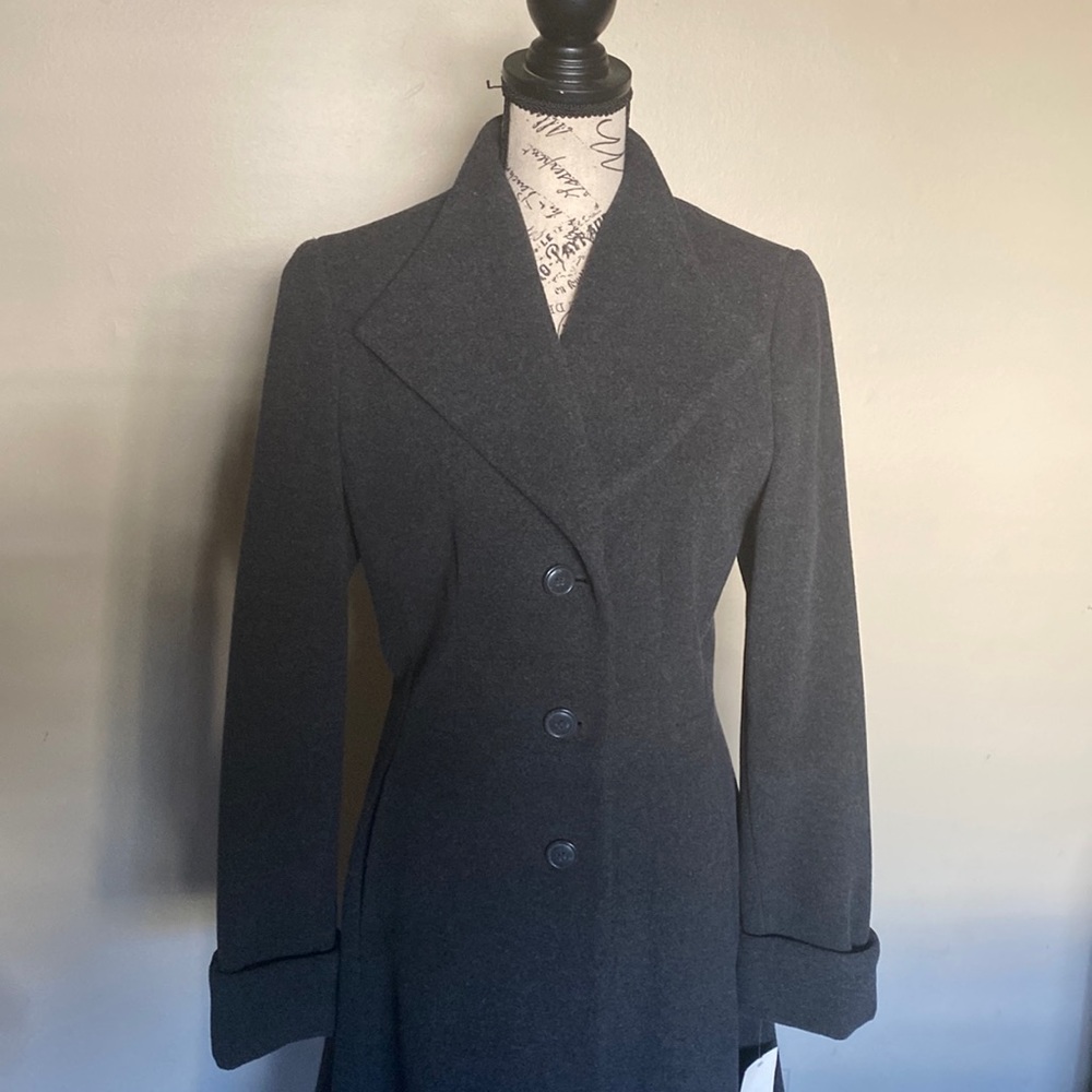 NWOT Charcoal Gray Coat Wool